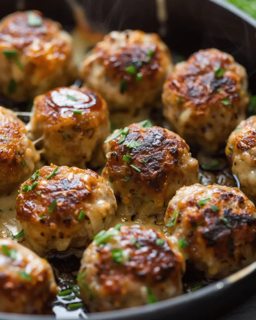 Cheesy French Onion Meatballs