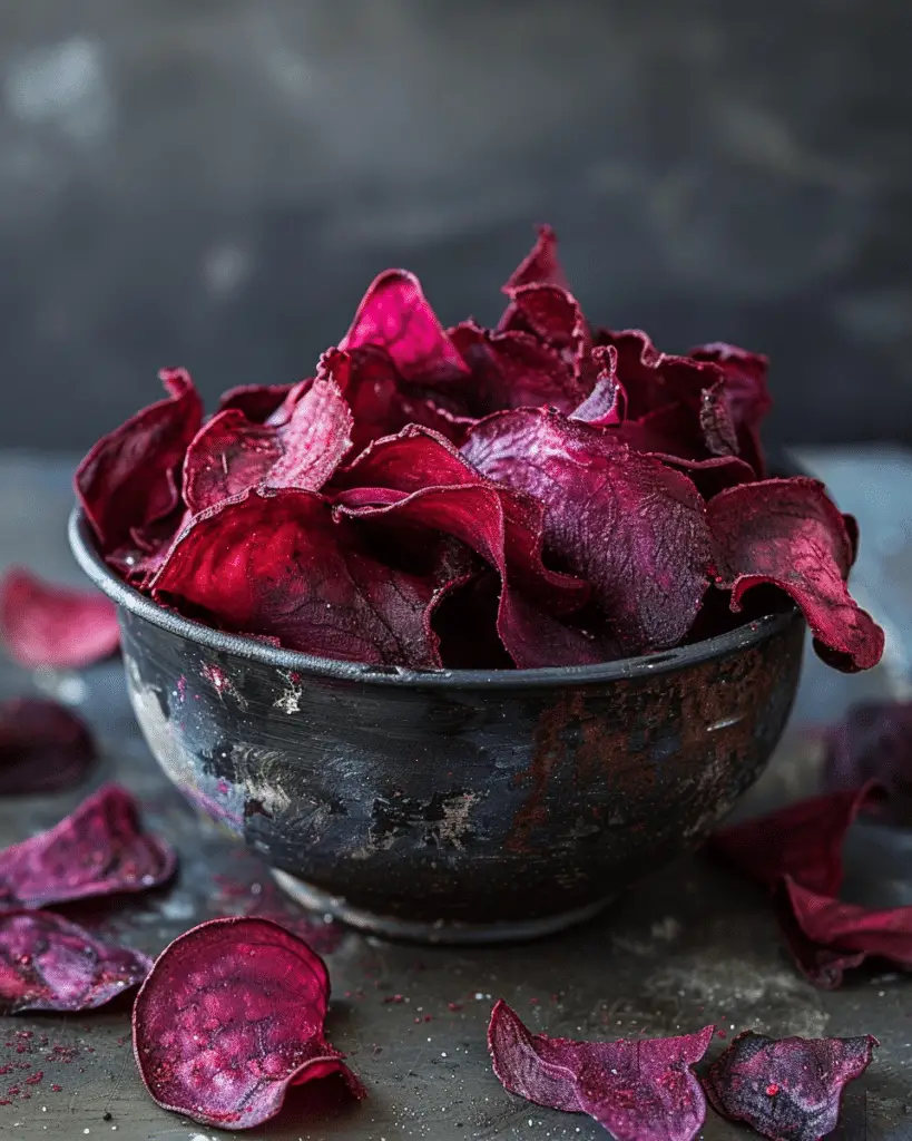 Irresistible Crispy Beet Chips: A Flavorful Snack Delight