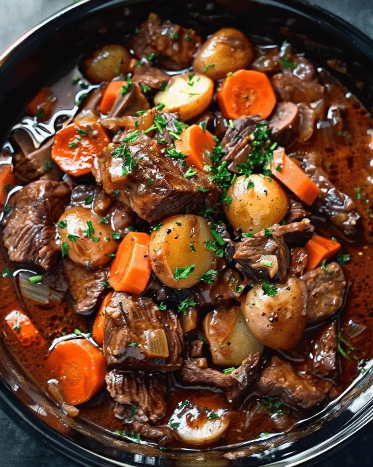 Slow Cooker Beef Bourguignon