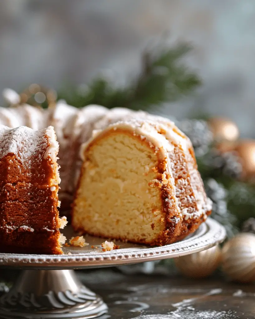Eggnog Pound Cake