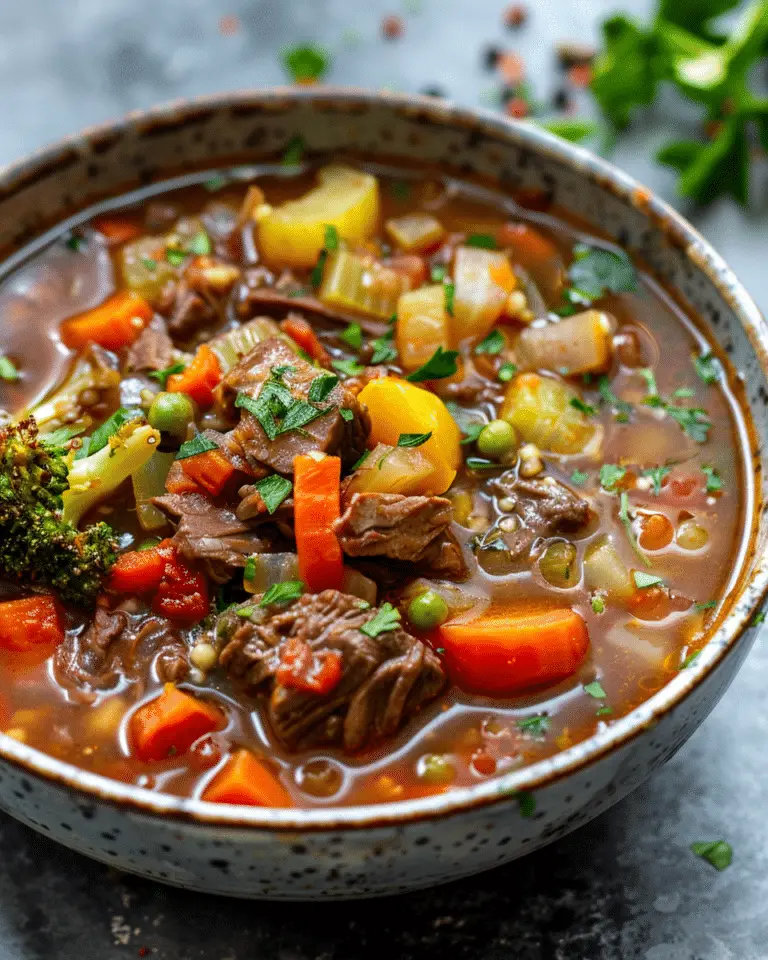 Hearty Vegetable Beef Soup