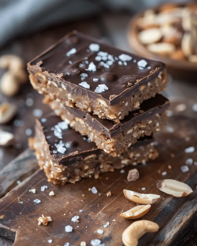 Dark Chocolate and Sea Salt Nut Bars