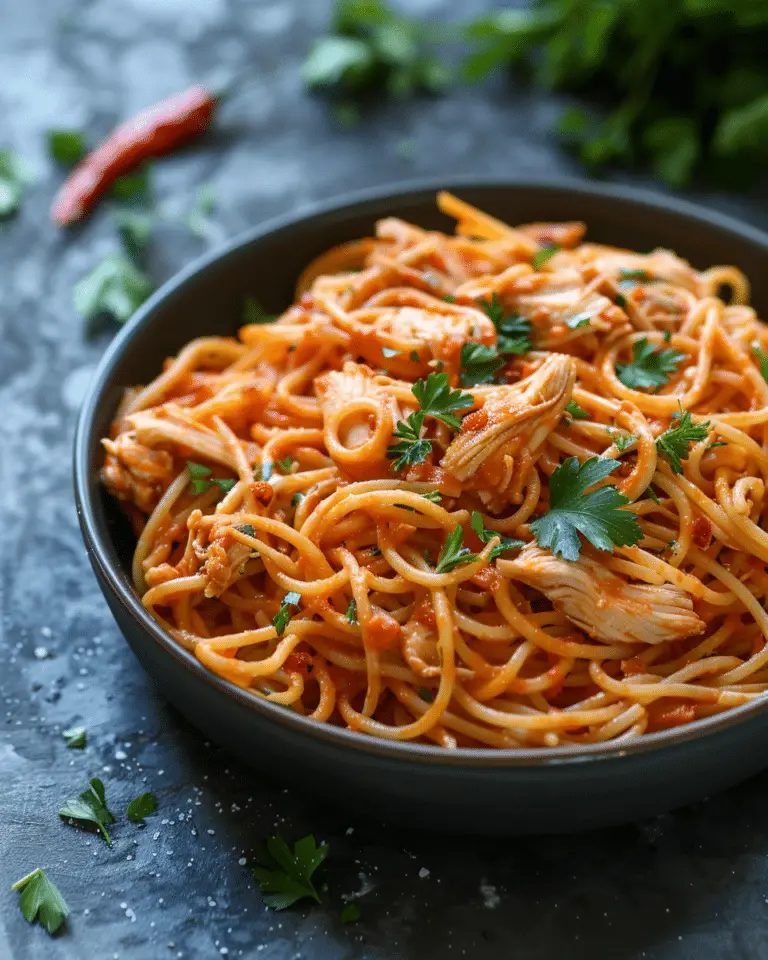 CrockPot Chicken Spaghetti