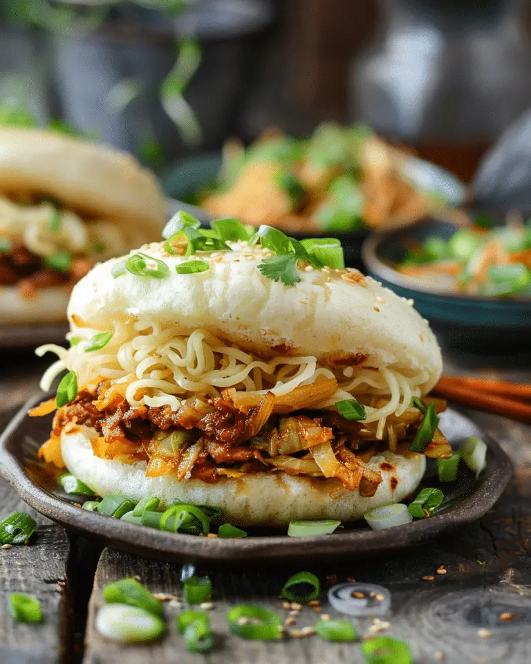 Pan-Fried Cabbage and Noodle Buns