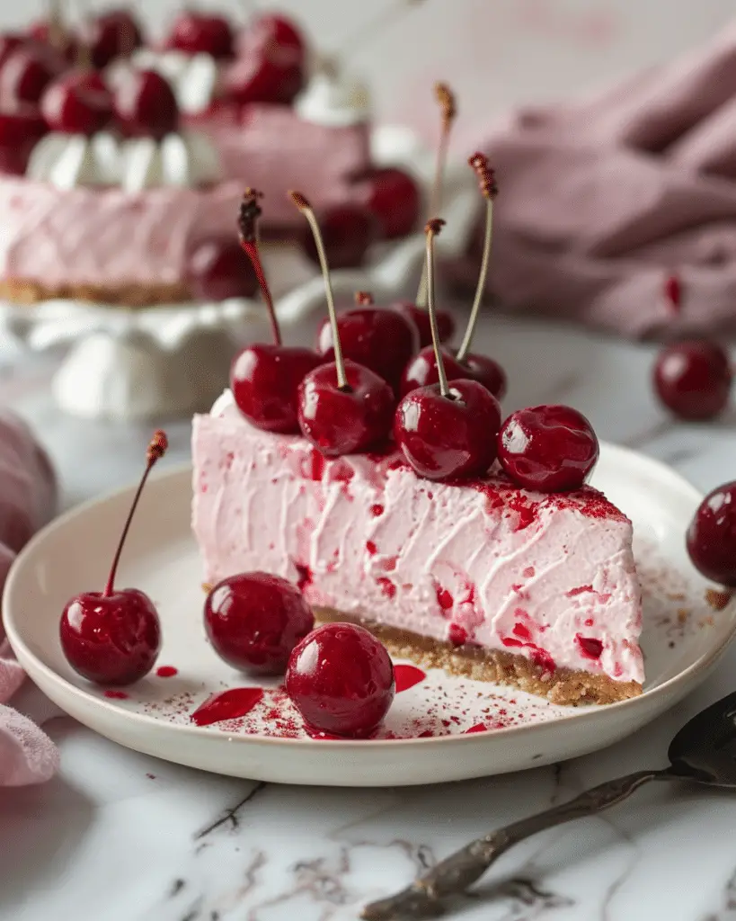 Quick Cherry No Bake Cheesecakes