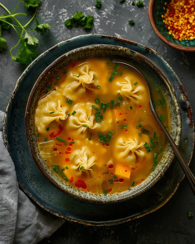 Delicious Curry Dumpling Soup