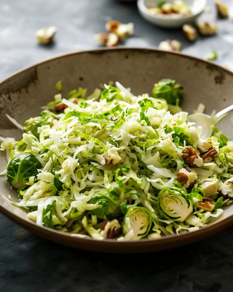 Irresistible Shaved Brussels Sprouts Salad