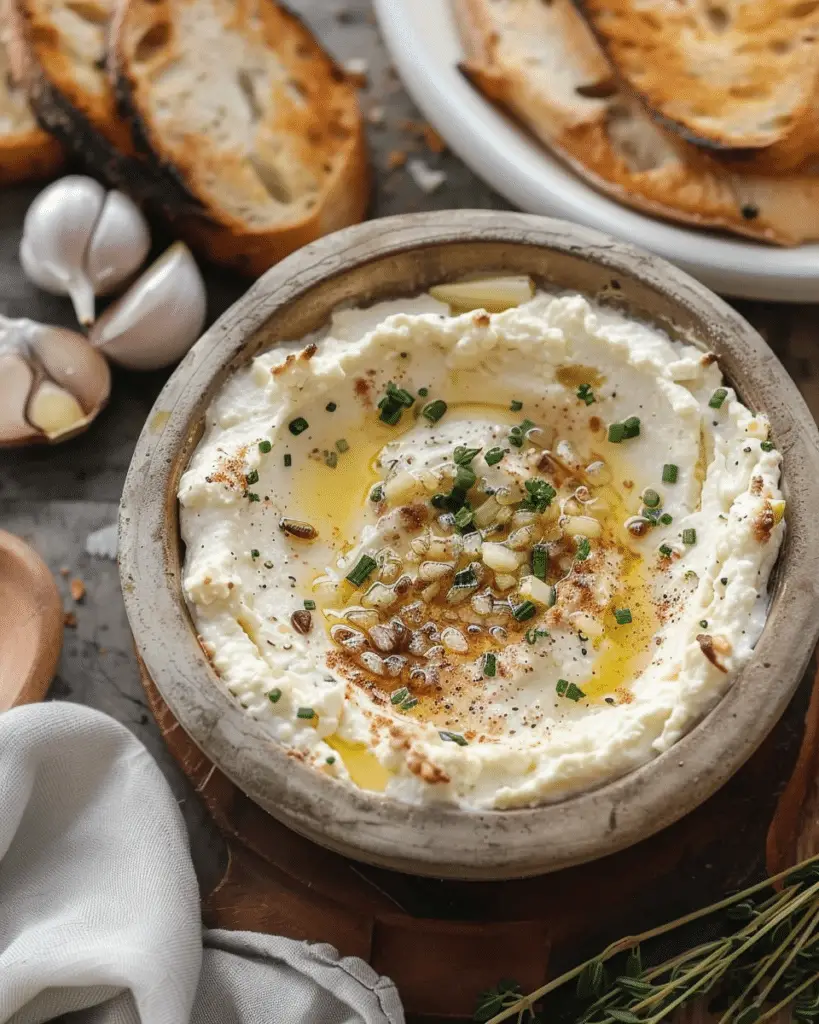 Creamy Roasted Garlic Parmesan Dip