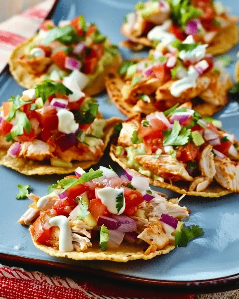 Chicken Tostada Bites
