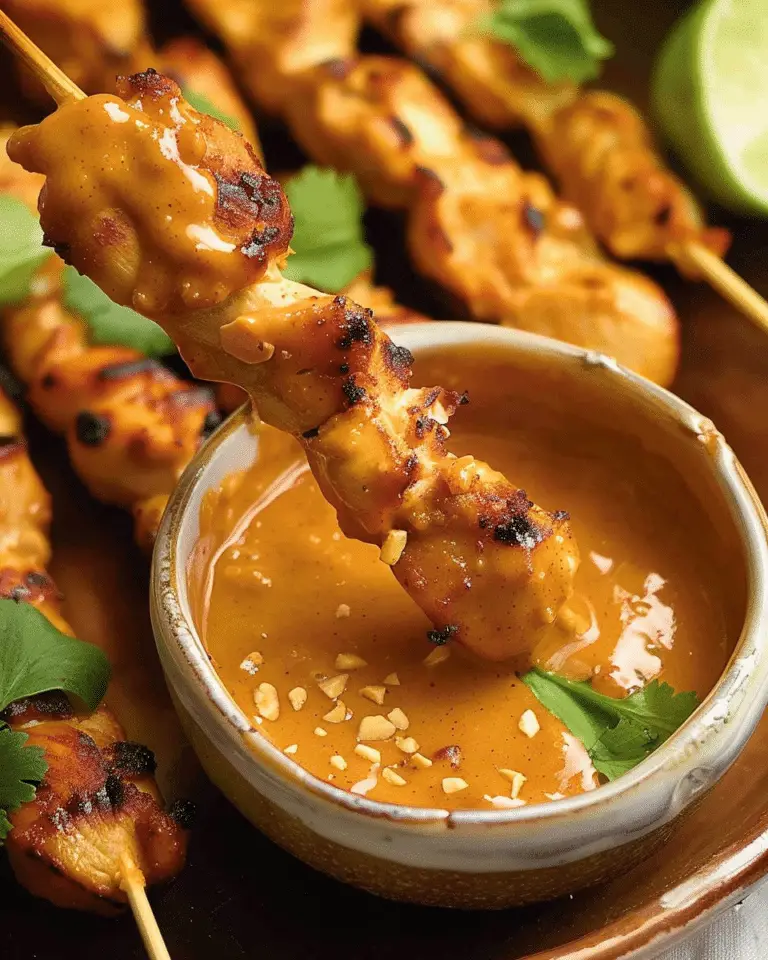 Thai Chicken Satay with Peanut Sauce