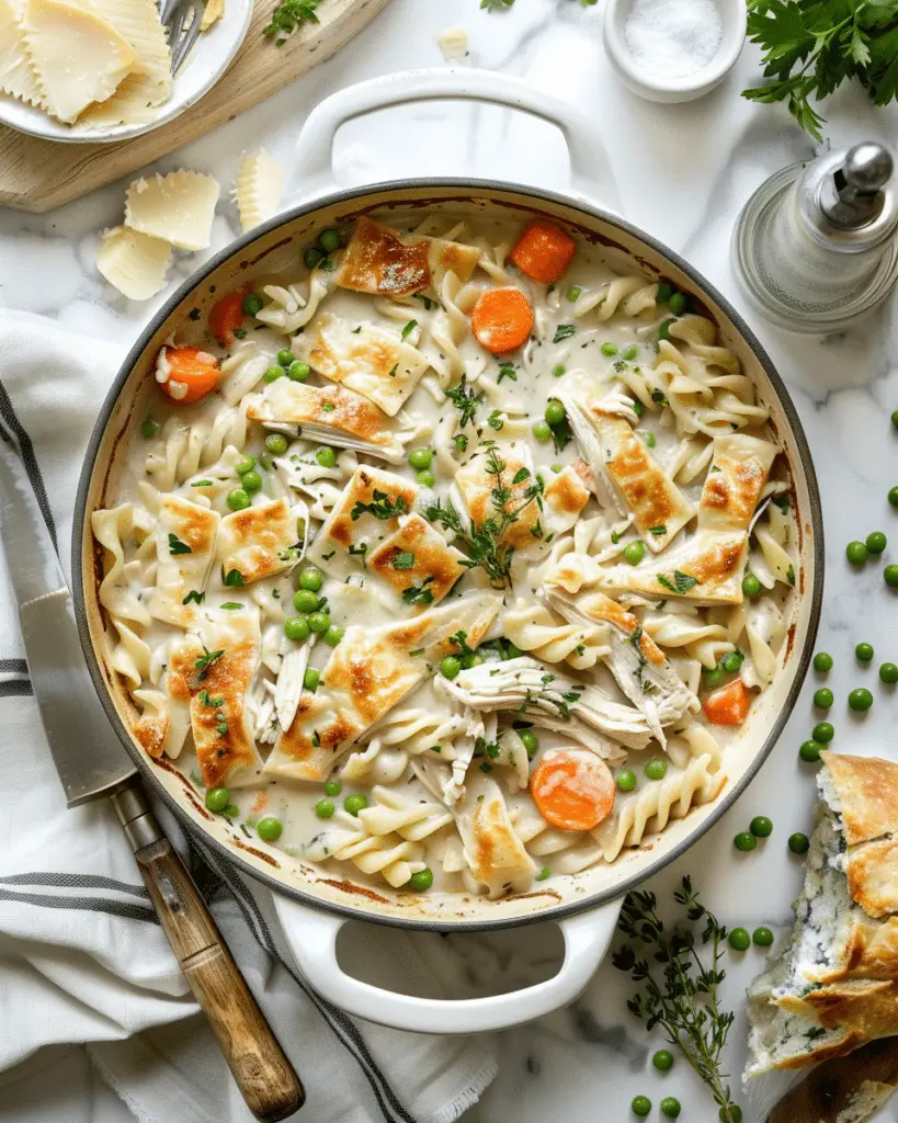 Chicken Pot Pie Pasta