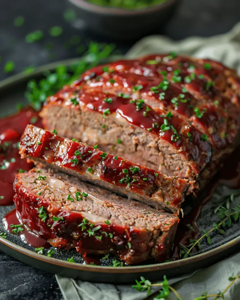 Traditional German Meatloaf (Hackbraten)