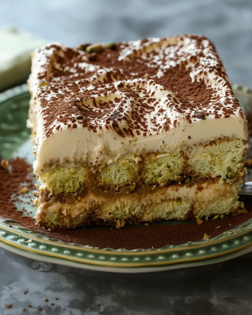 Pistachio Tiramisu Sweet