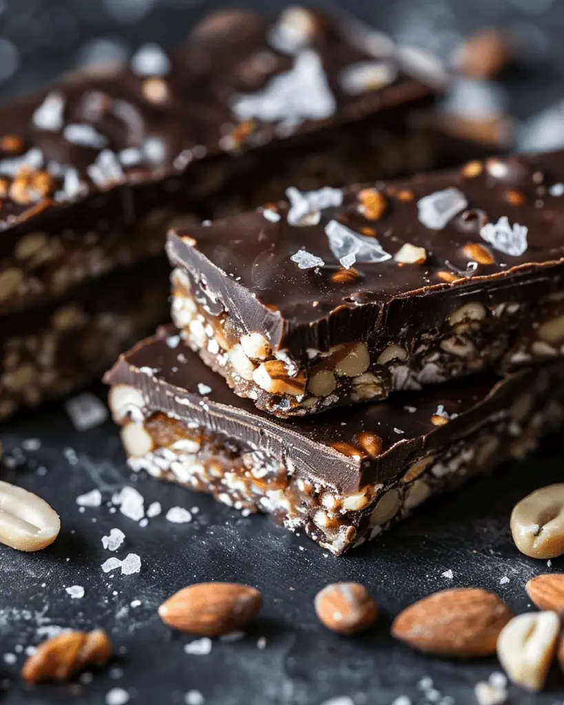 Eazy Dark Chocolate and Sea Salt Nut Bars