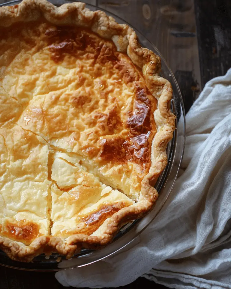 Melopita — Traditional Greek Honey & Cheese Pie