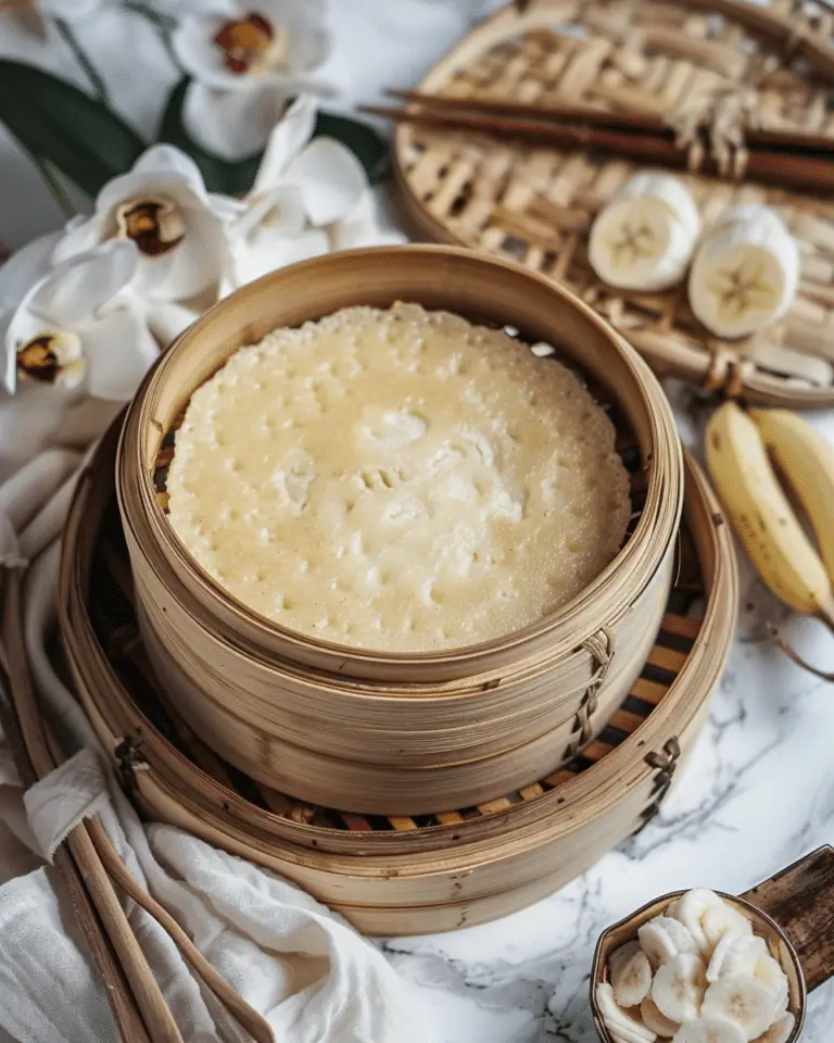 Vietnamese Steamed Banana Cake (Bánh Chuối Hấp)