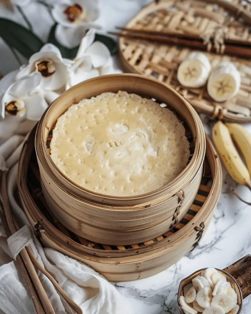 Vietnamese Steamed Banana Cake (Bánh Chuối Hấp)