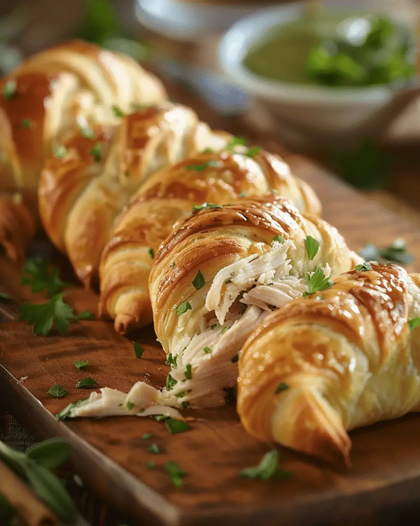 Chicken Stuffed Crescent Rolls