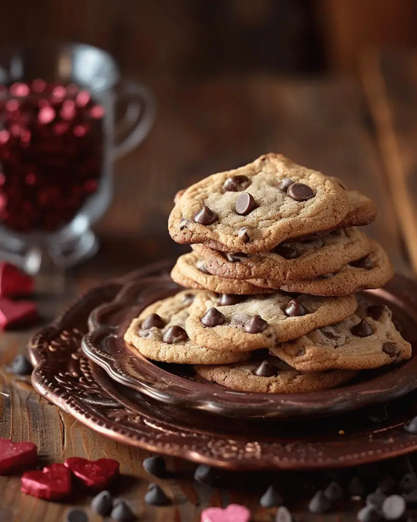 Valentine’s Chocolate Chip Cookies