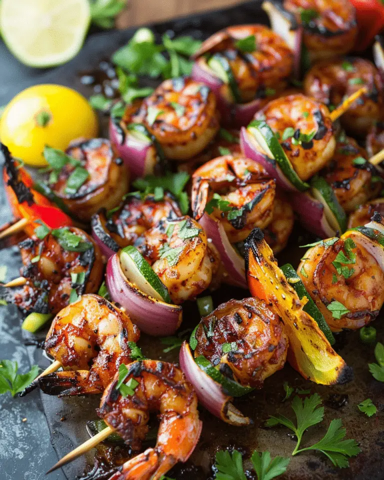 Caribbean Jerk Shrimp Skewers