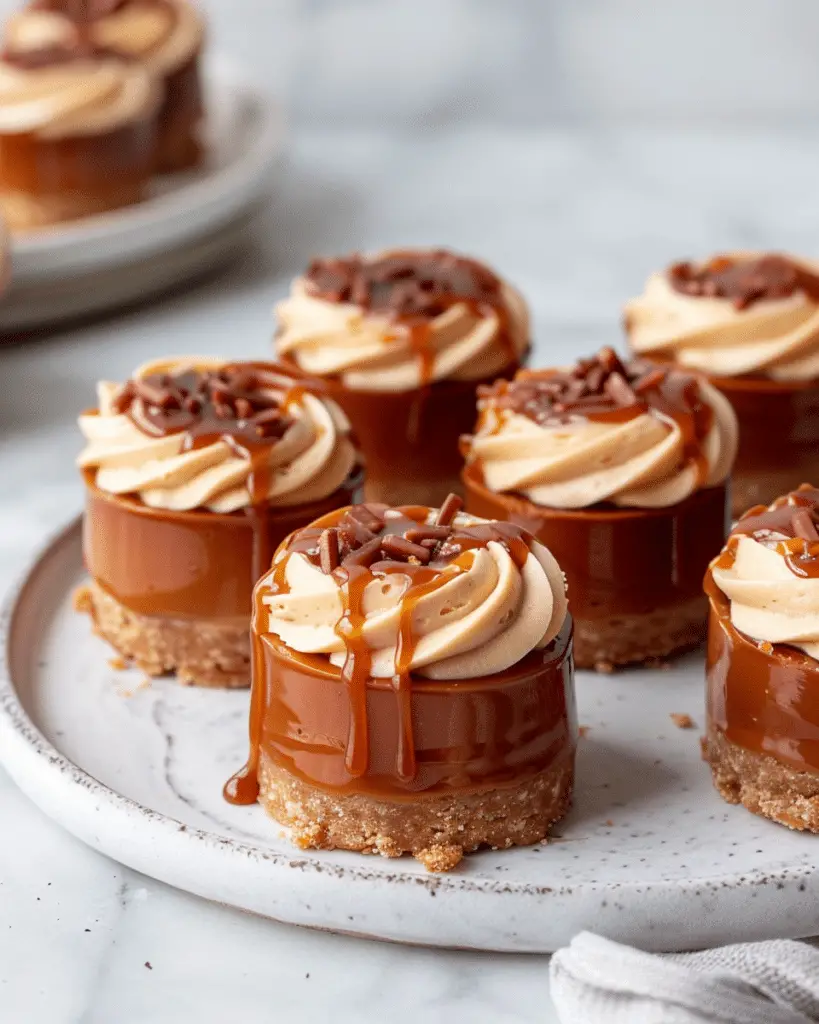 Mini Caramel Cheesecakes