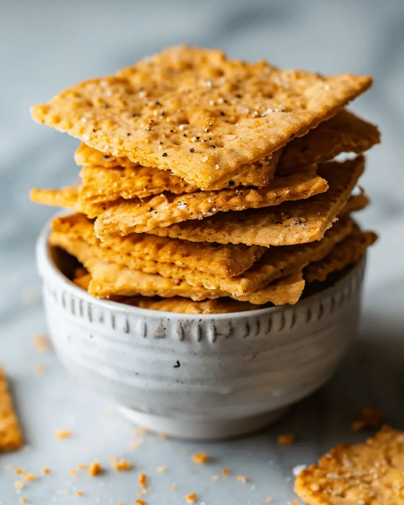 Keto Cheese Crackers Recipe