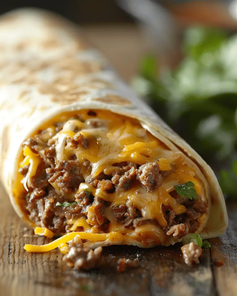 Nacho Cheese Beef Wrap
