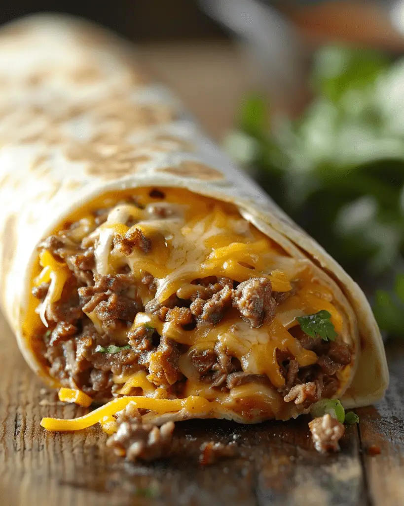 Nacho Cheese Beef Wrap