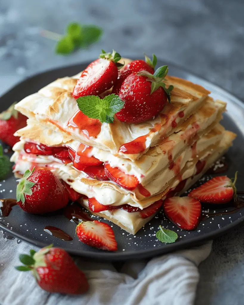 Decadent Strawberry Cheesecakeadillas