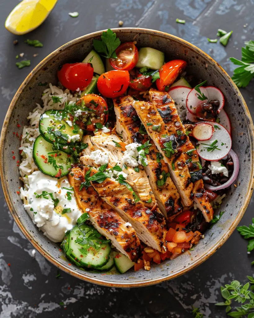 Greek Chicken Bowls