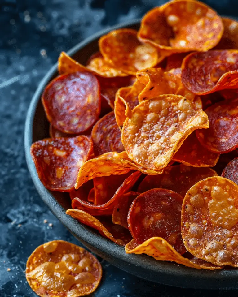 Low‑Carb Pepperoni Chips
