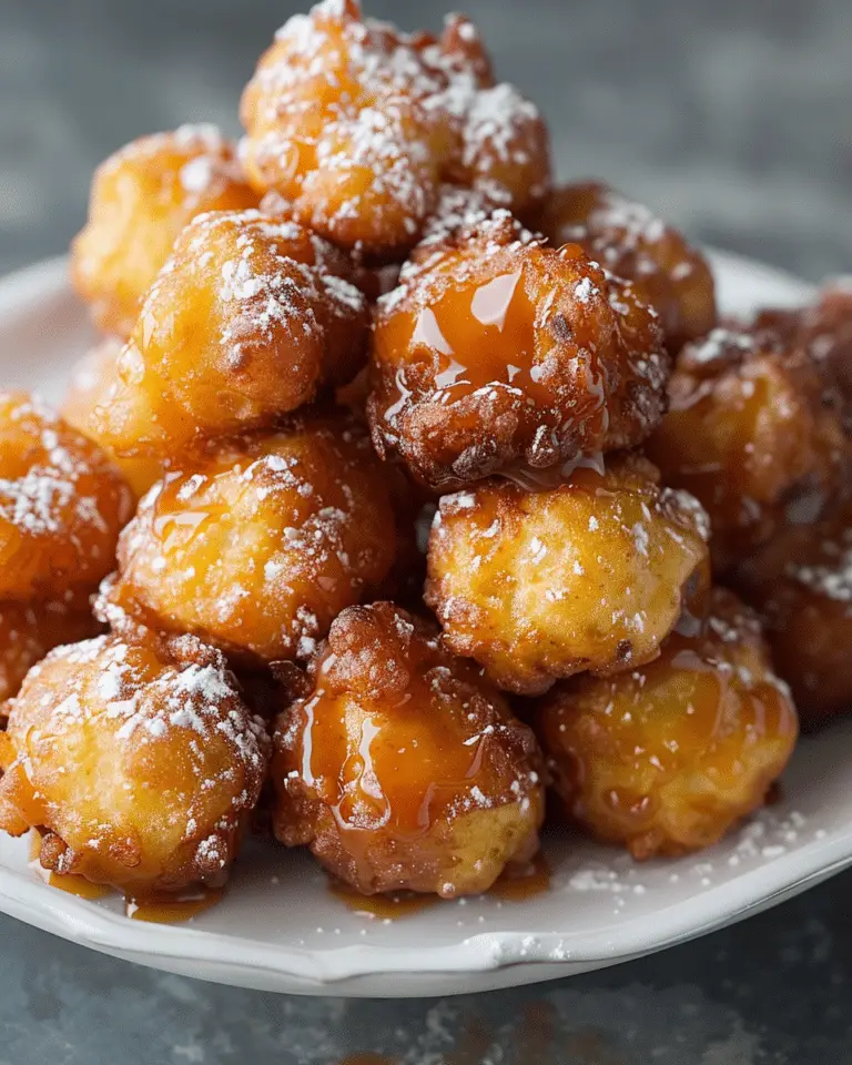 Caramel Apple Fritter Bites