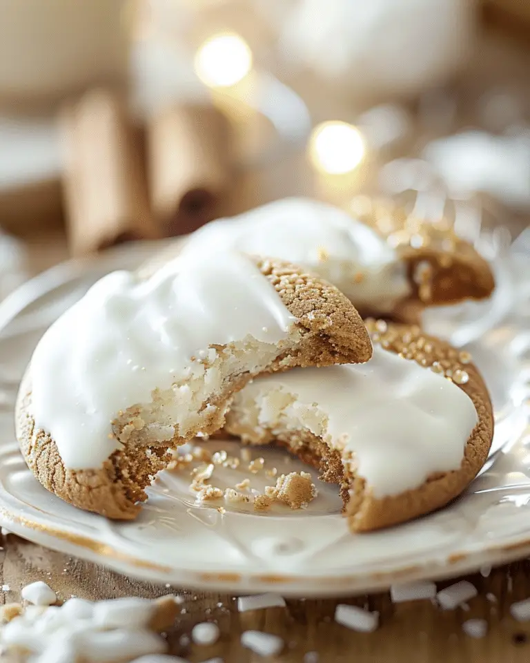 White Chocolate Dipped Ginger Cookies