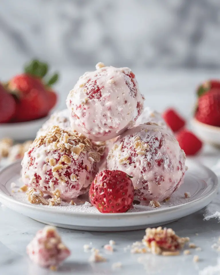 Strawberry Shortcake Protein Bites