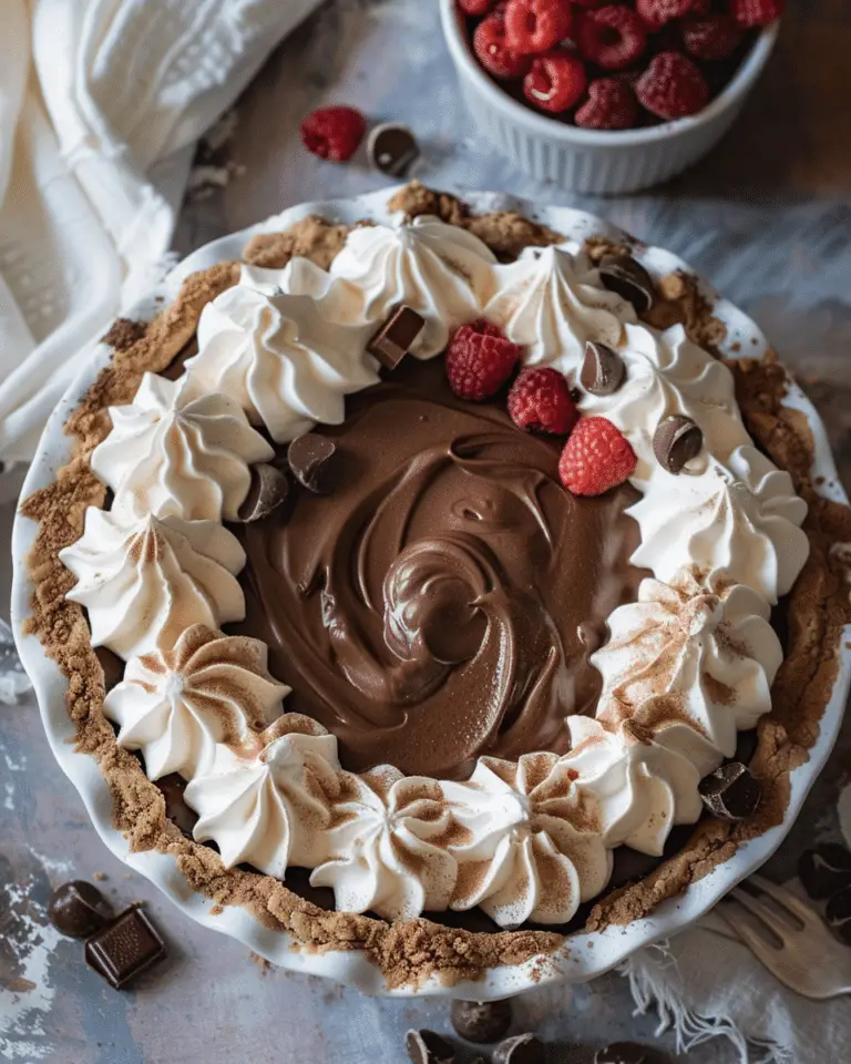 Dark Chocolate Cream Pie