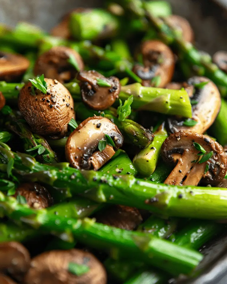 Sautéed Asparagus and Mushrooms