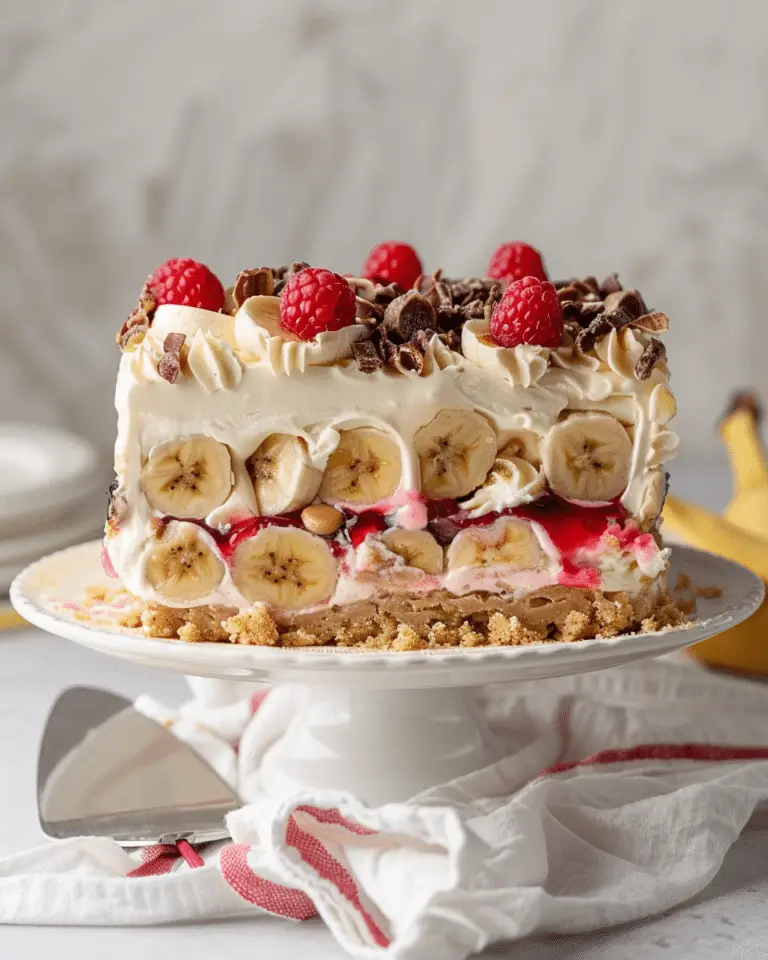 No-Bake Banana Split Cake