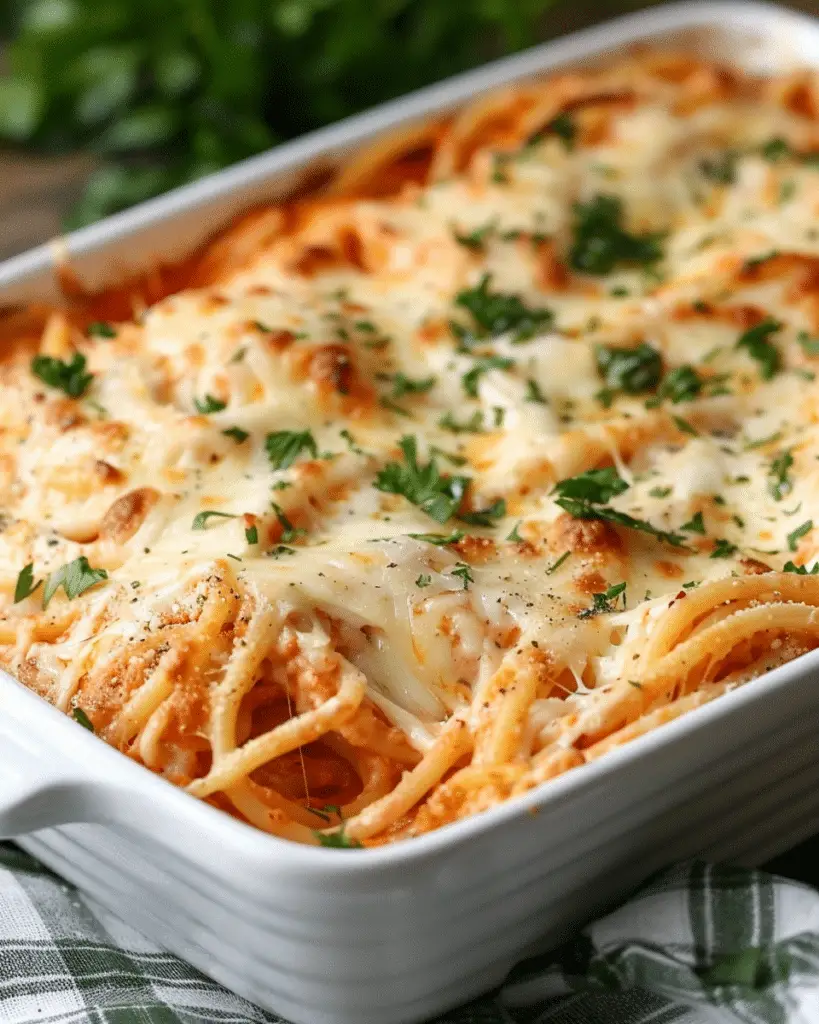 Baked Cream Cheese Spaghetti