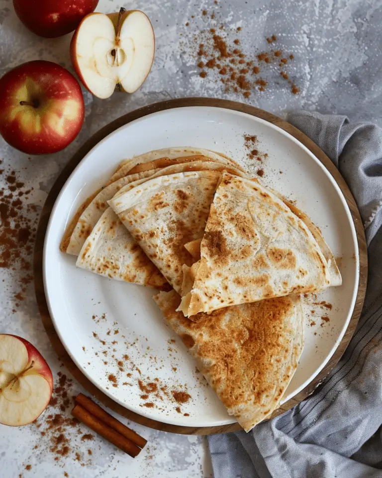 Apple Cinnamon Breakfast Quesadillas