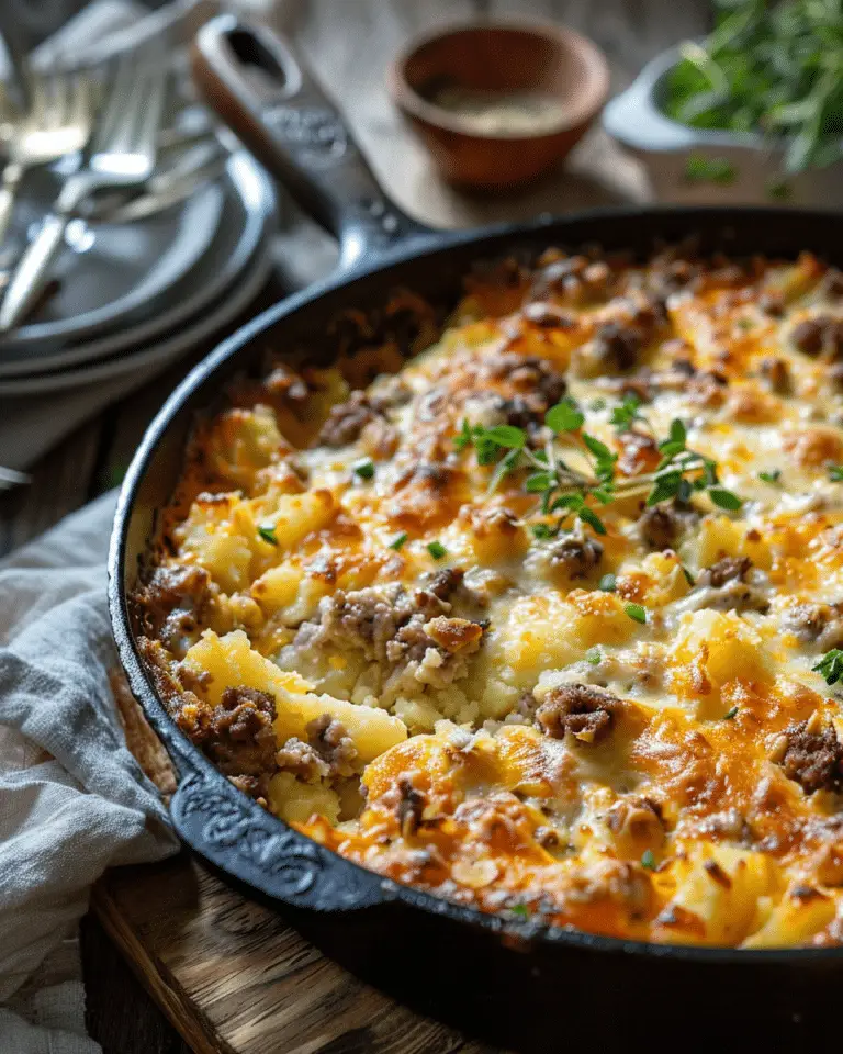 Hamburger Potato Casserole