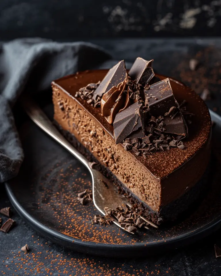 Decadent Dark Chocolate Cheesecake