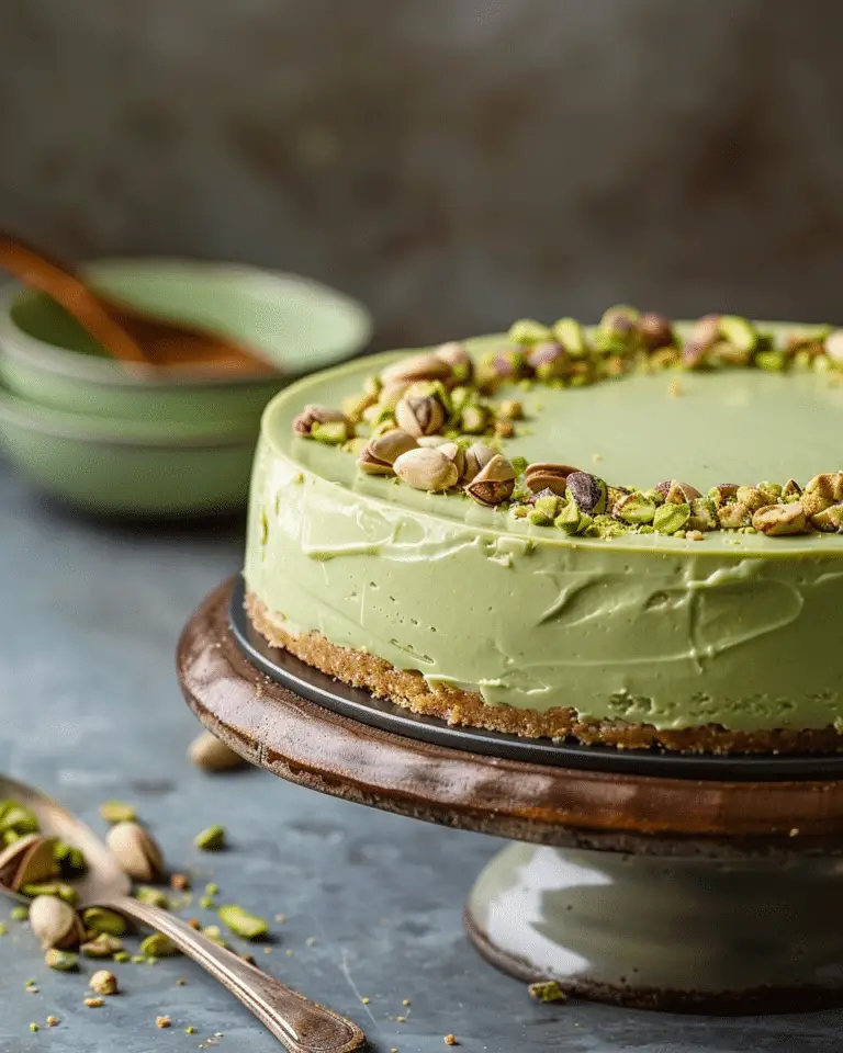 The Ultimate No‑Bake Pistachio Cheesecake