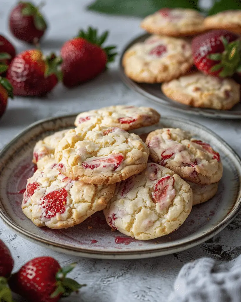 Strawberry Cheesecake Cookies