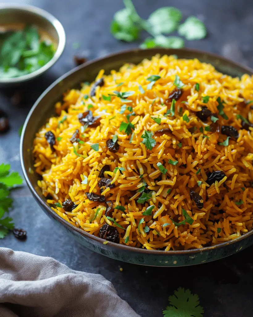 Curried Rice with Raisins