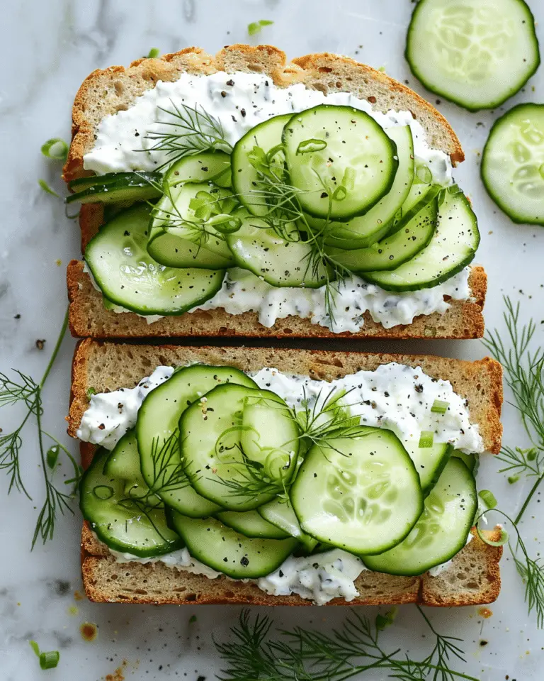 Easy Cucumber Salad Sandwiches