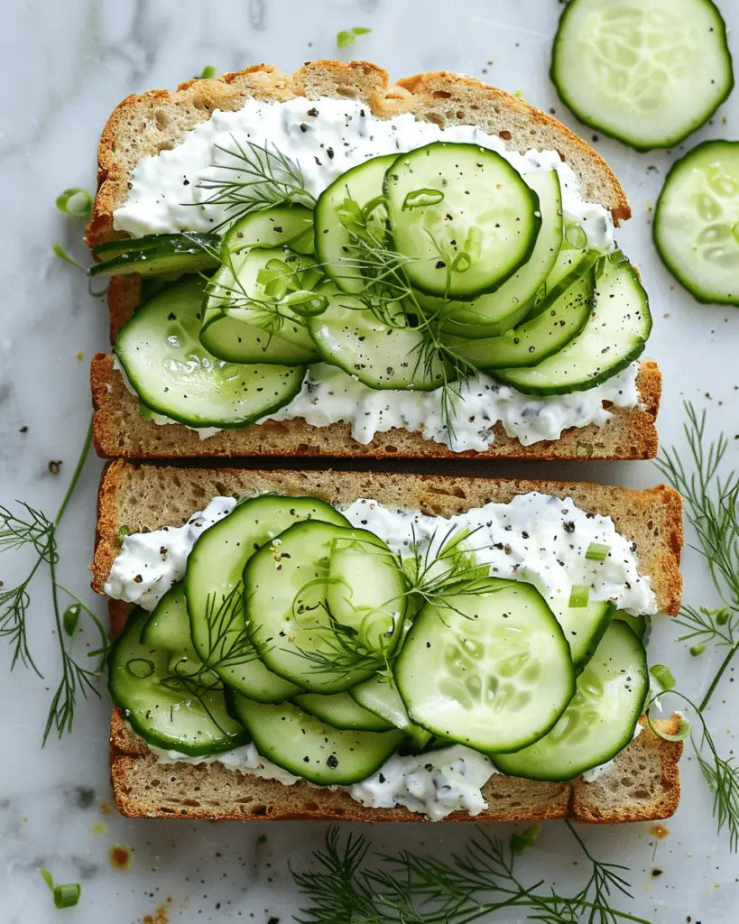 Easy Cucumber Salad Sandwiches