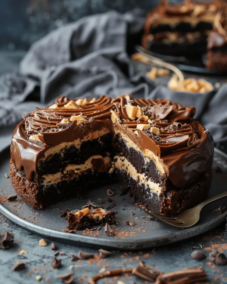 Chocolate Peanut Butter Ooey Gooey Butter Cake