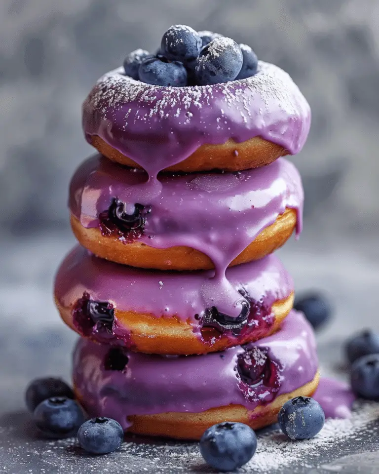 Blueberry Cake Donuts