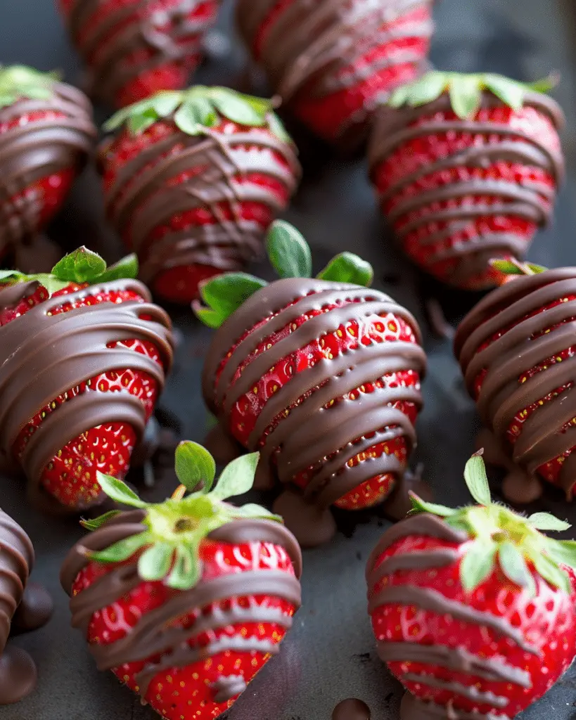 Easy Chocolate Covered Strawberries