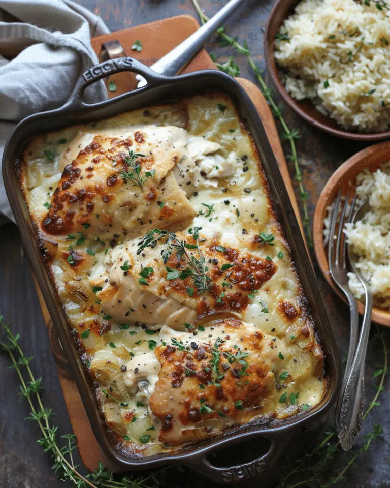 French Onion Chicken Bake